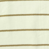 Khaki Horizontal-Stripe Jersey Knit, Viscose