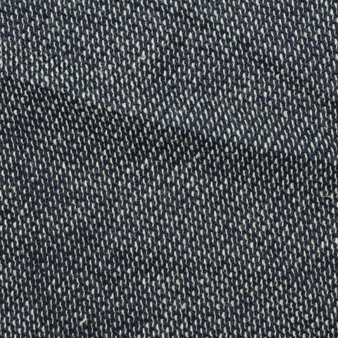 Dark Blue Marl French Terry, Poly-Cotton, 215 gsm