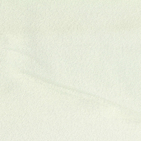 100% Polyester French Terry Fabric, 240 gsm, 180 cm — White