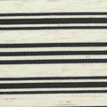 Black Horizontal-Stripe Interlock Knit, Poly-Viscose, 305 gsm