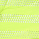 Neon Yellow Horizontal-Stripe Jersey Knit, Polyester