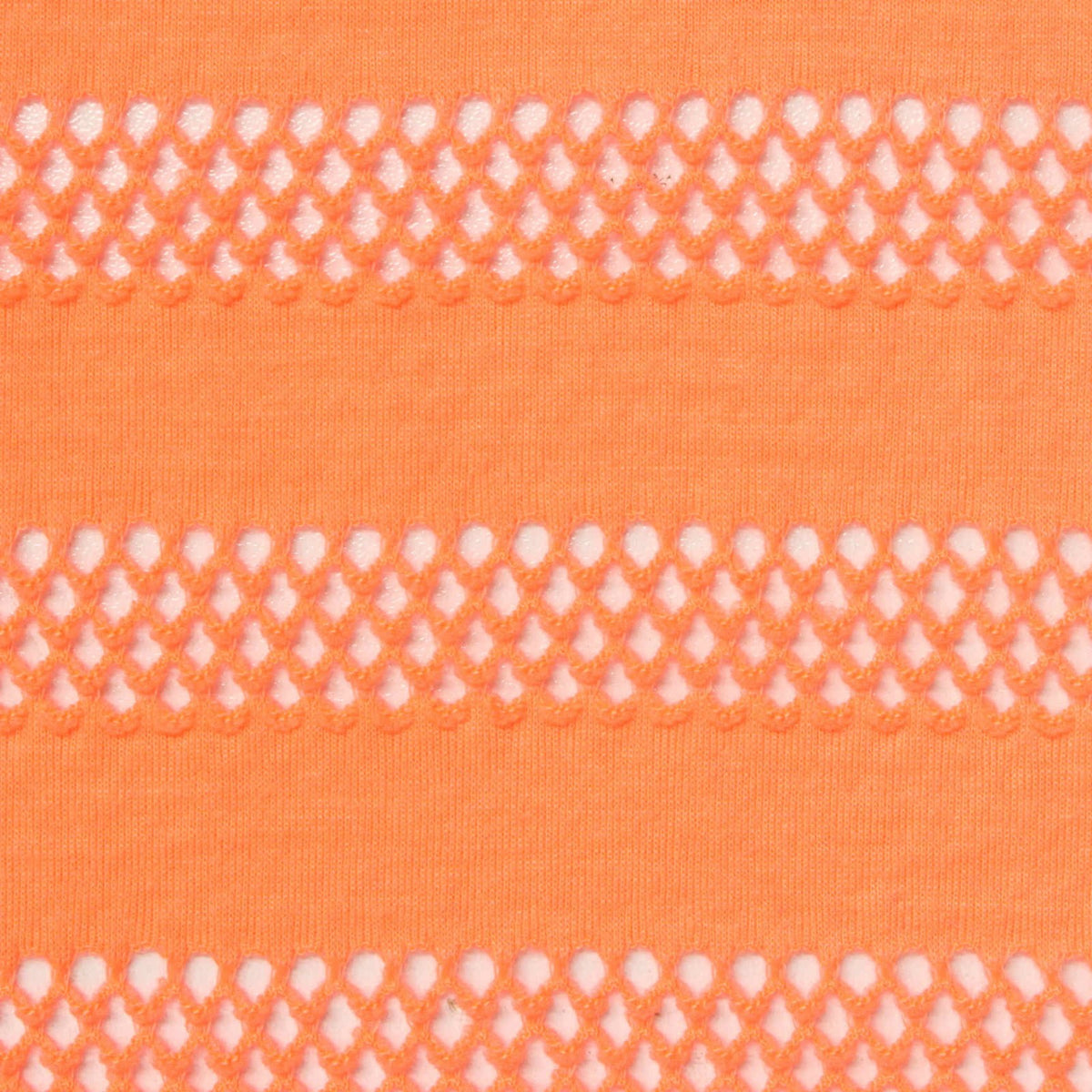 Jacquard Polyester Stretch Jersey Knit Fabric, 180 gsm, 158 cm — Orange