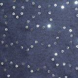 Silver Sequins Chunky Knit, Viscose-Poly