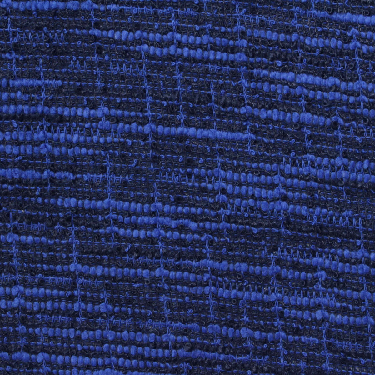 Blue Horizontal-Line Chunky Knit, Poly-Cotton