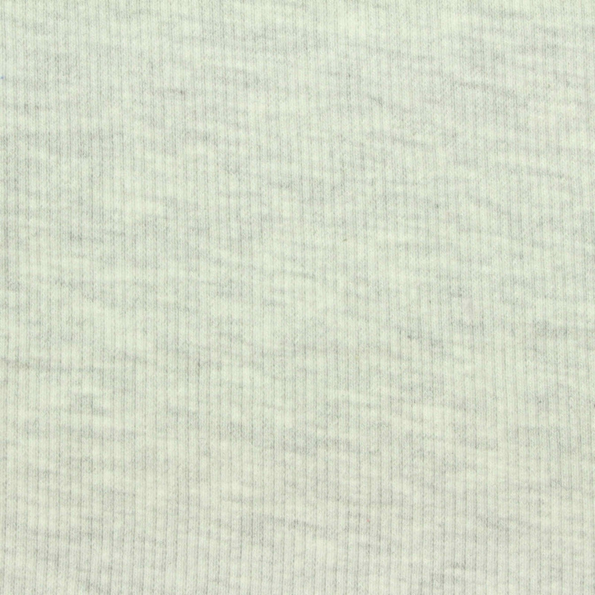 Light Grey Heathered-Marl Rib Knit, Cotton-Poly, 310 gsm