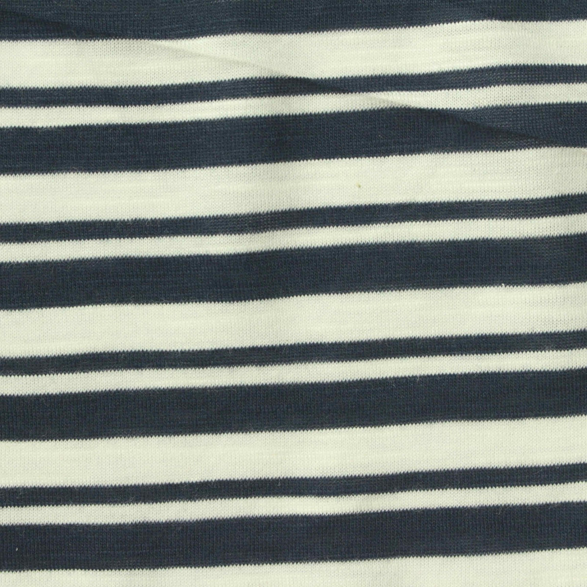 Navy Horizontal-Stripe Jersey Knit, Modal