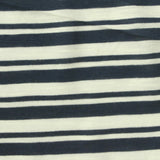 Navy Horizontal-Stripe Jersey Knit, Modal