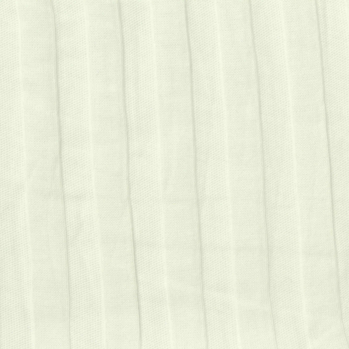 100% Cotton Rib Knit Fabric, 140 gsm, 130 cm — White