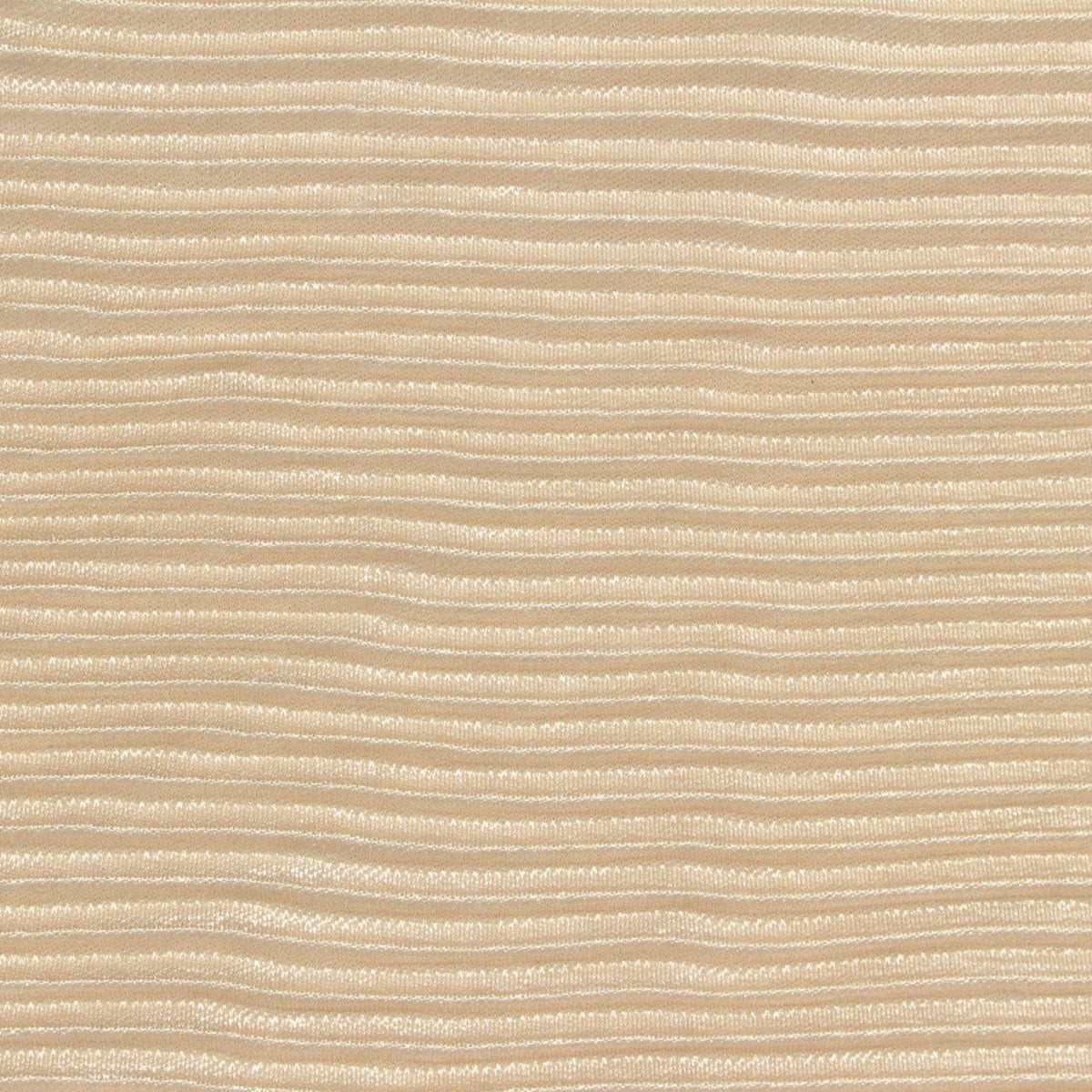 Light Beige Horizontal-Stripe Jersey Knit, Polyester