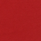 Cotton Polyester Stretch Rib Knit Fabric, 280 gsm, 115 cm — Red