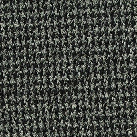 Black Houndstooth Knit, Cotton-Poly