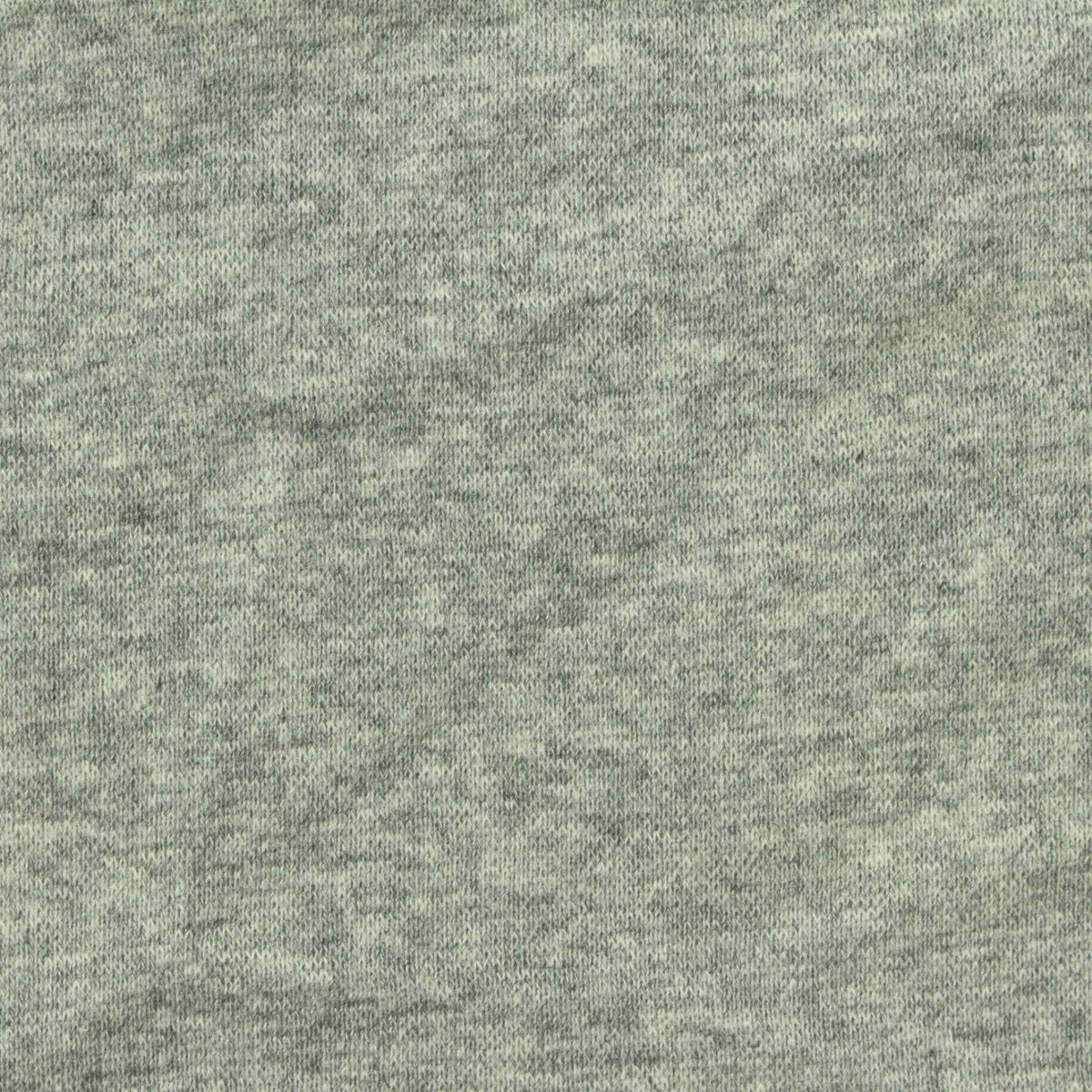Light Grey Marl Rib Knit, Cotton, 220 gsm