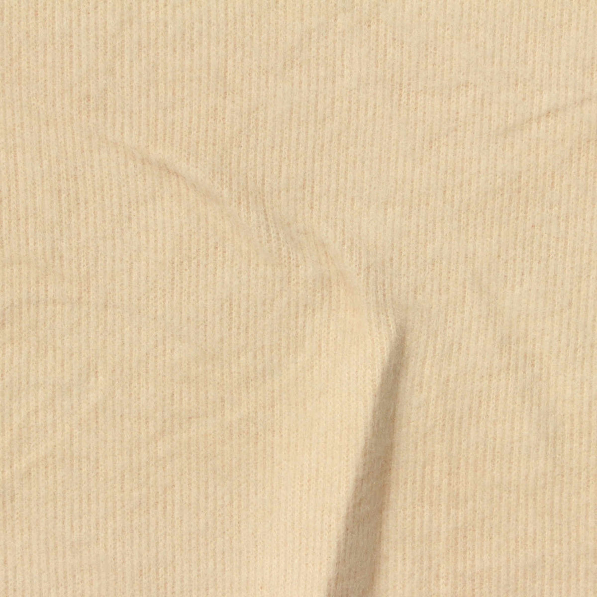 Polyester Viscose Rib Knit Fabric, 310 gsm, 167 cm — Beige