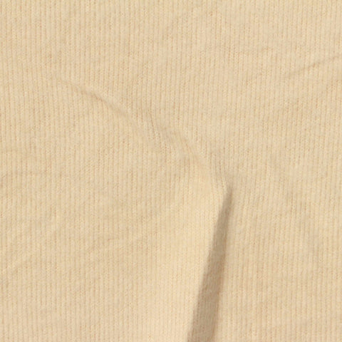 Polyester Viscose Rib Knit Fabric, 310 gsm, 167 cm — Beige