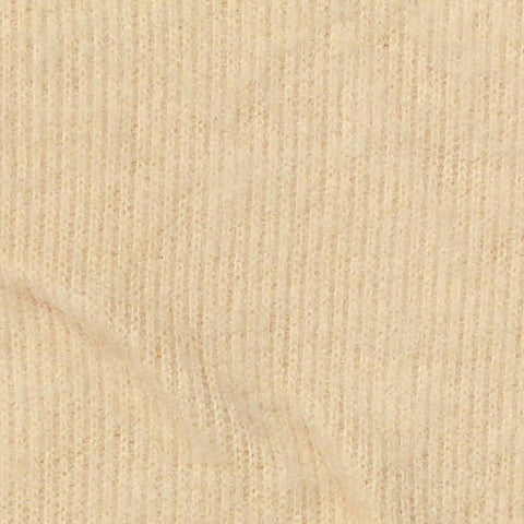 Polyester Viscose Rib Knit Fabric, 310 gsm, 167 cm — Beige