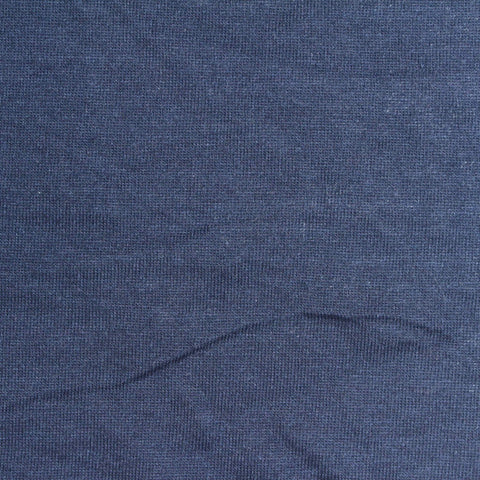 Polyester Cotton Jersey Knit Fabric, 150 gsm, 160 cm — Navy
