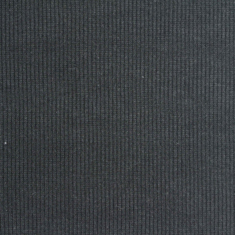 Polyester Cotton Stretch Rib Knit Fabric, 275 gsm, 120 cm — Grey, ref EF-260266