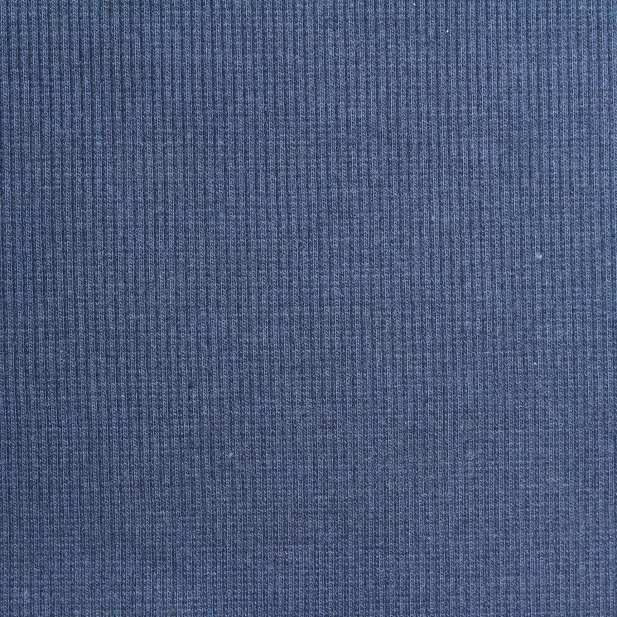Polyester Cotton Stretch Rib Knit Fabric, 310 gsm, 110 cm — Blue