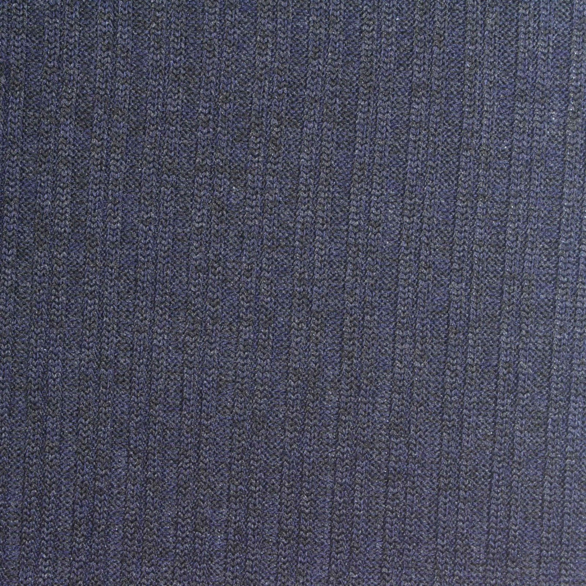 Viscose Polyester Stretch Rib Knit Fabric, 250 gsm, 145 cm — Navy