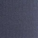 Viscose Polyester Stretch Rib Knit Fabric, 250 gsm, 145 cm — Navy