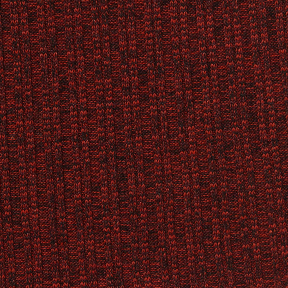 Red Marl Rib Knit, Polyester, 270 gsm