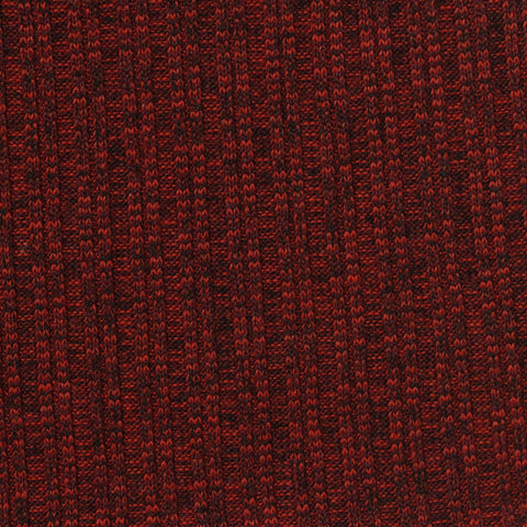 Red Marl Rib Knit, Polyester, 270 gsm