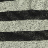 Black Stripes Chunky Knit, Viscose-Poly