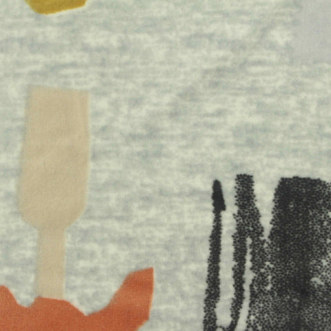 Yellow Abstract Knit, Polyester