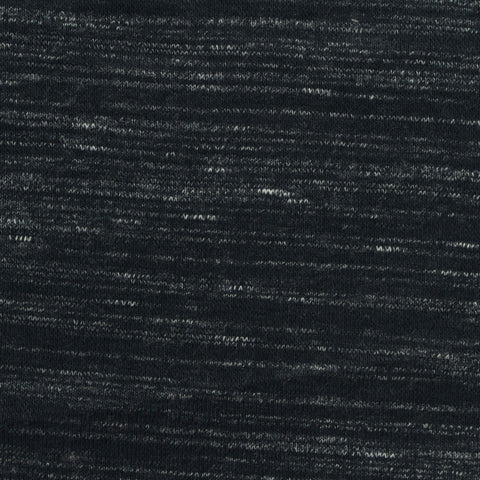 Dark Grey Marl Rib Knit, Cotton-Poly, 245 gsm