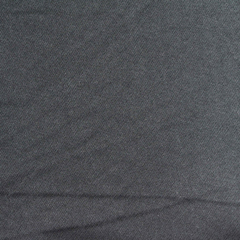 Dark Grey Marl Interlock Knit, Cotton-Poly, 155 gsm