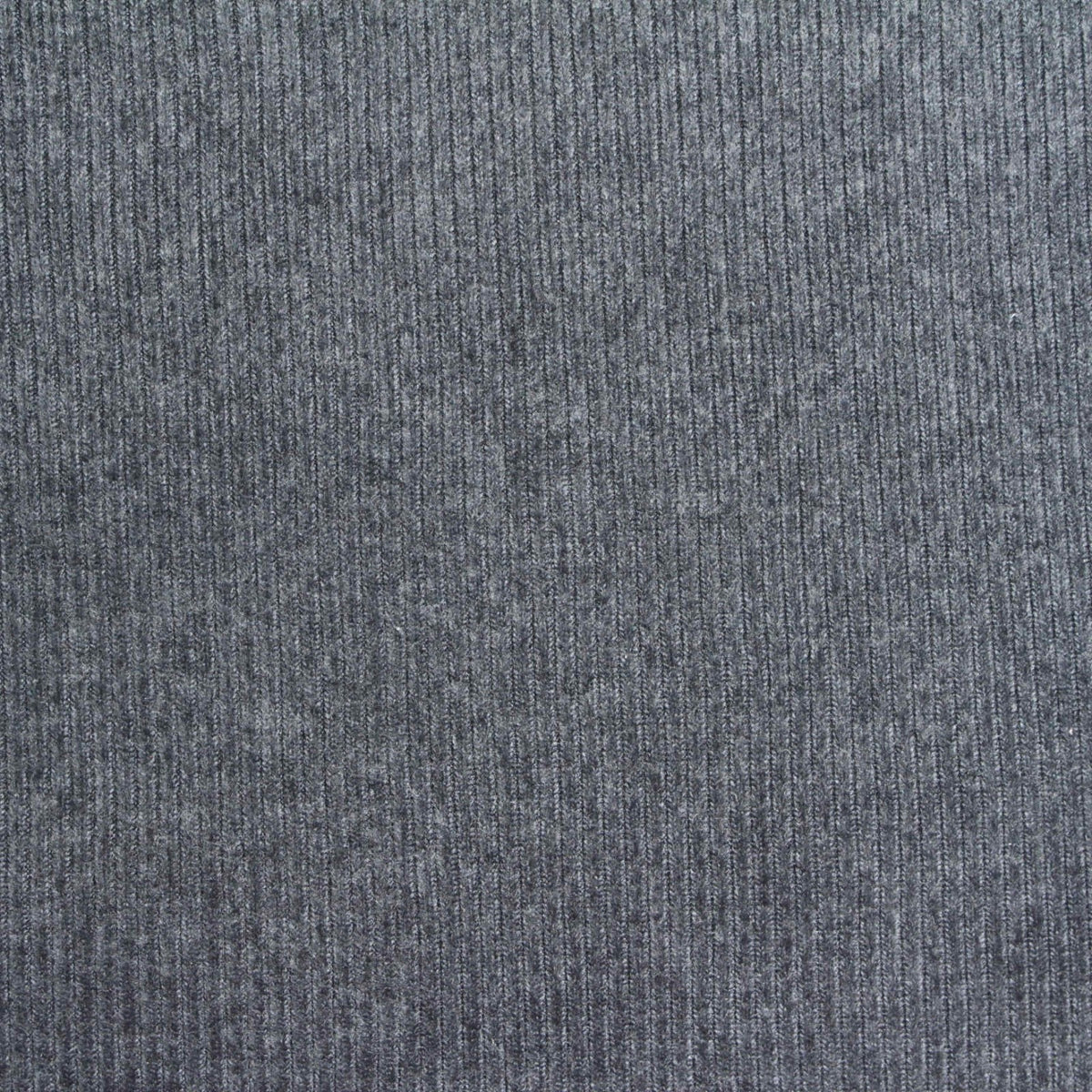 Polyester Stretch Rib Knit Fabric, 240 gsm, 125 cm — Grey