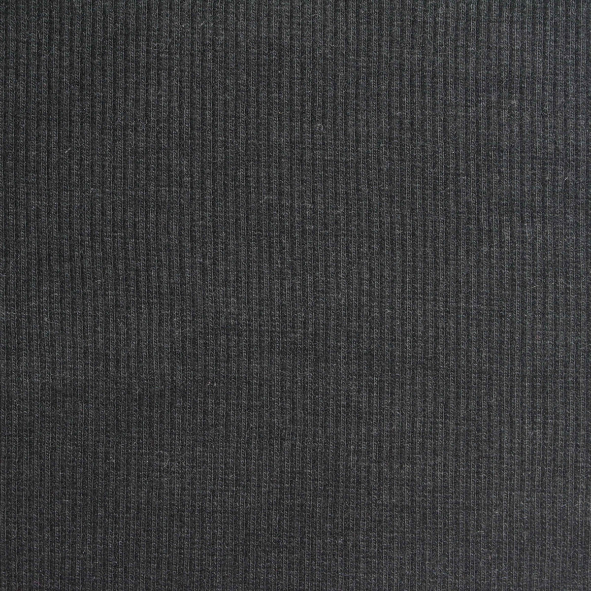 Polyester Cotton Stretch Rib Knit Fabric, 310 gsm, 110 cm — Grey