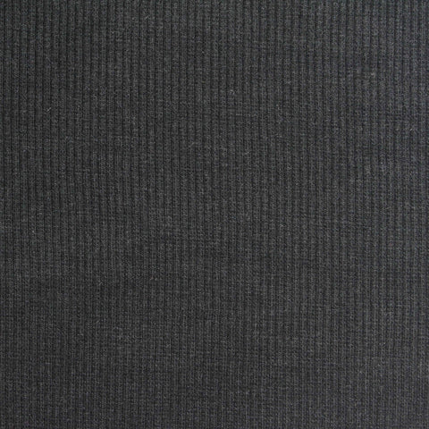 Polyester Cotton Stretch Rib Knit Fabric, 310 gsm, 110 cm — Grey