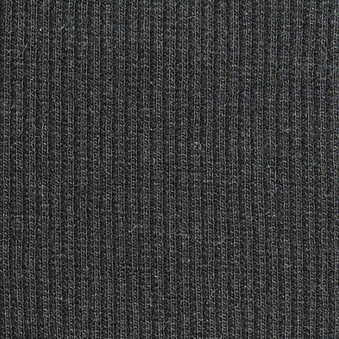 Polyester Cotton Stretch Rib Knit Fabric, 310 gsm, 110 cm — Grey