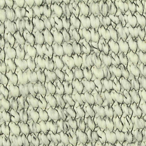Off-White Marl Interlock Knit, Poly-Cotton
