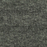 Heathered Grey Marl Rib Knit, Poly-Cotton — texture
