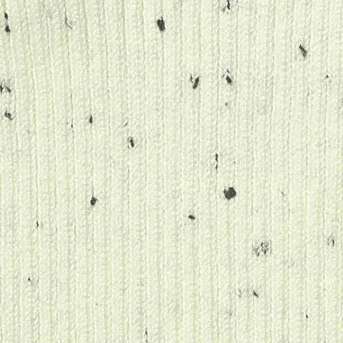 Cream Marl Rib Knit, Viscose-Poly, 460 gsm