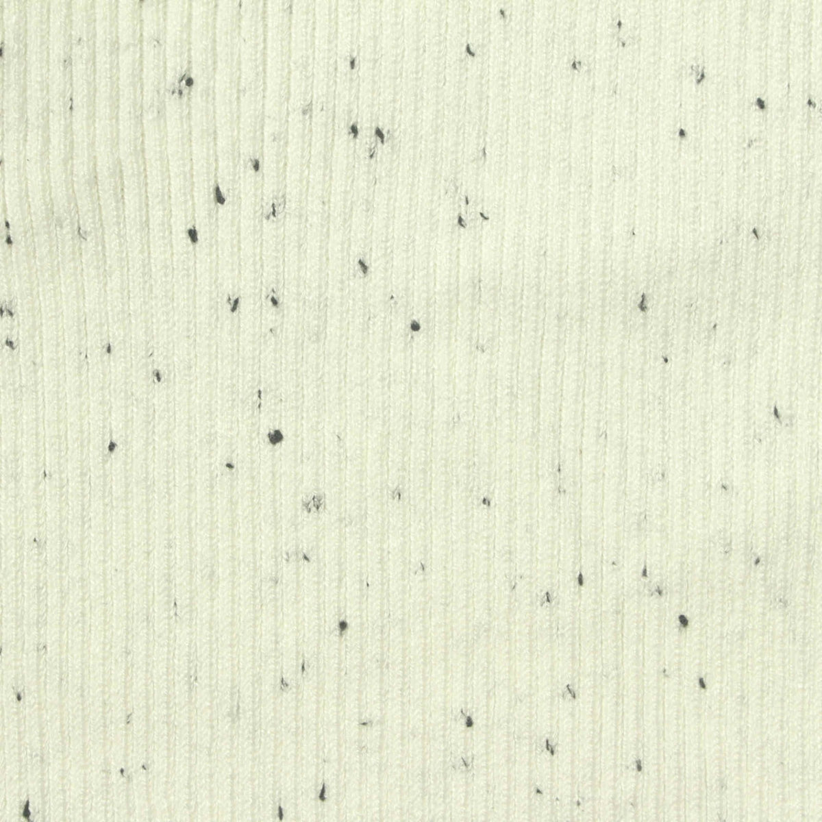 Cream Marl Rib Knit, Viscose-Poly, 460 gsm