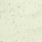 Cream Marl Rib Knit, Viscose-Poly