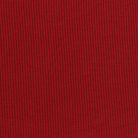 Polyester Viscose Stretch Rib Knit Fabric, 250 gsm, 110 cm — Red, ref EF-260299