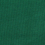 Cotton Polyester Stretch Rib Knit Fabric, 290 gsm, 115 cm — Green — texture