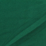Cotton Polyester Stretch Rib Knit Fabric, 290 gsm, 115 cm — Green