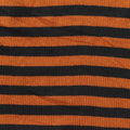 Orange Horizontal-Stripe Rib Knit, Viscose