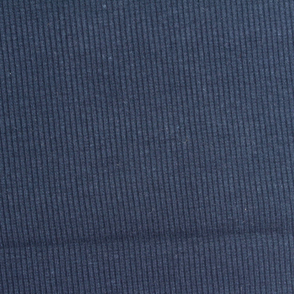 Cotton Stretch Rib Knit Fabric, 350 gsm, 120 cm — Navy
