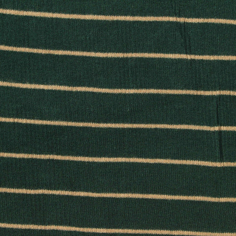 Yarn-Dyed Viscose Stretch Rib Knit Fabric, 215 gsm, 125 cm — Green