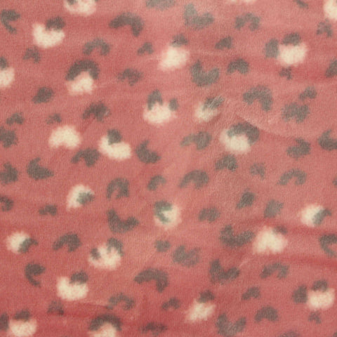 Pink Leopard Knit, Polyester, 260 gsm