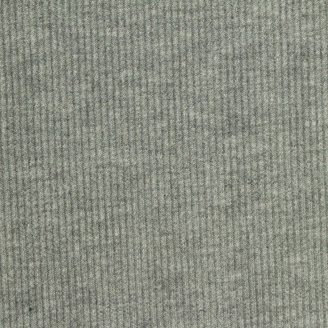 Polyester Stretch Rib Knit Fabric, 420 gsm, 120 cm — Grey