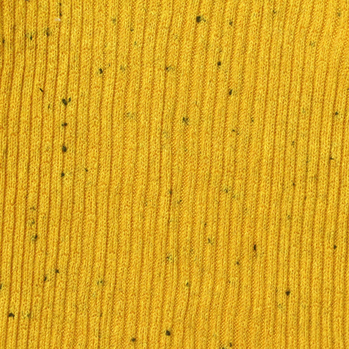 Yellow Marl Rib Knit, Viscose-Poly, 240 gsm