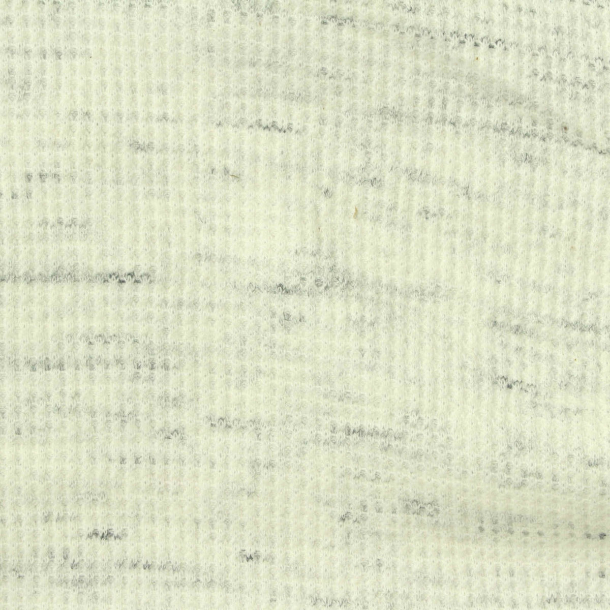 Dark Grey Marl Waffle Knit, Cotton-Poly, 220 gsm