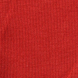 Polyester Viscose Stretch Rib Knit Fabric, 250 gsm, 110 cm — Red — texture